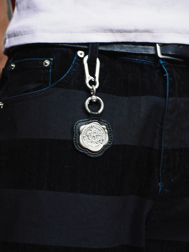 Remedy Metal Wax Seal Keychain Charm | Face 3 Face