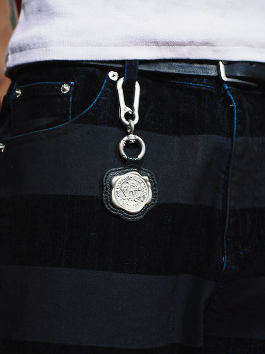 Remedy Metal Wax Seal Keychain Charm | Face 3 Face