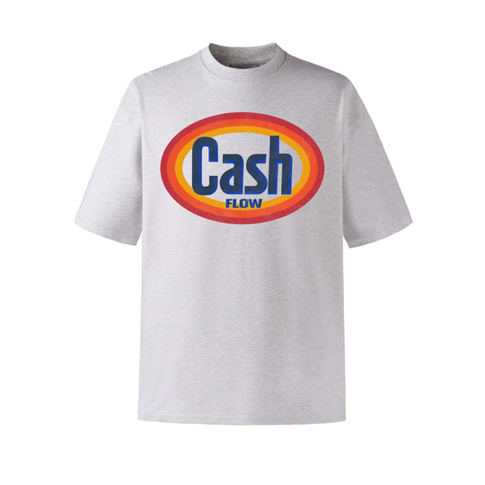 NOVACAM Cash Flow Letter Print Short Sleeve Tee | Face 3 Face