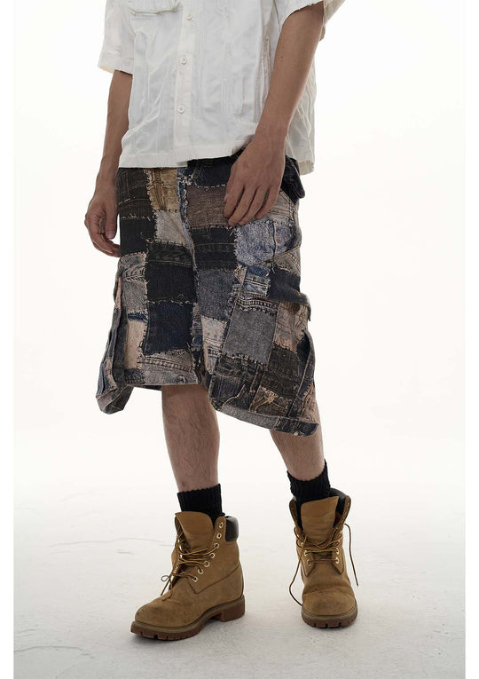 EVILKNIGHT(EK) Digital Printing Applique Embroidery Pocket Workwear Jeans | Face 3 Face