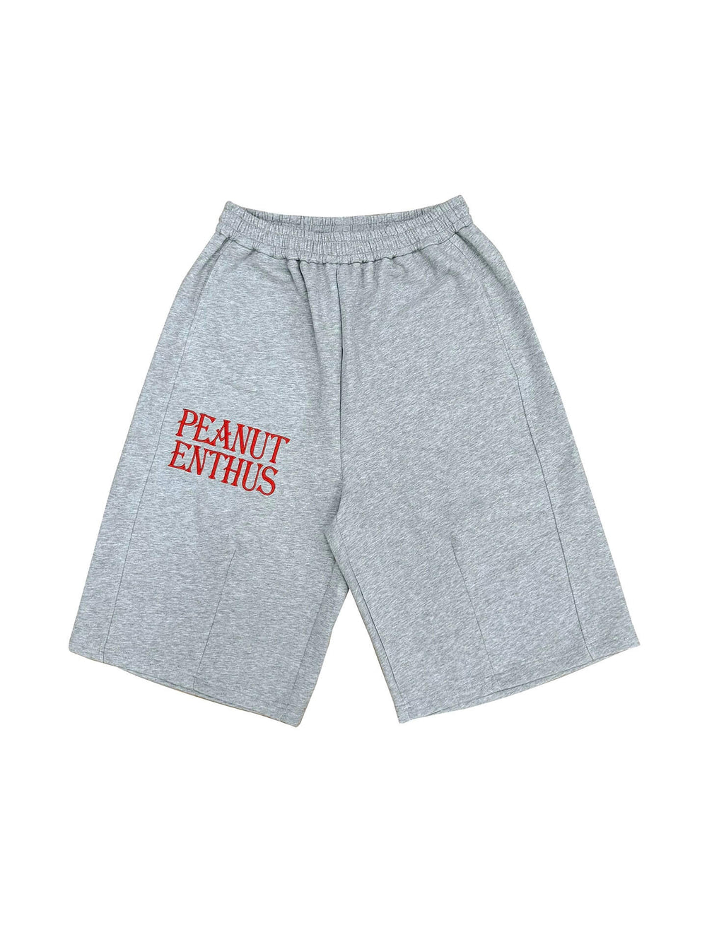 EVETS Slogan Embroidered Baggy Sweat Shorts