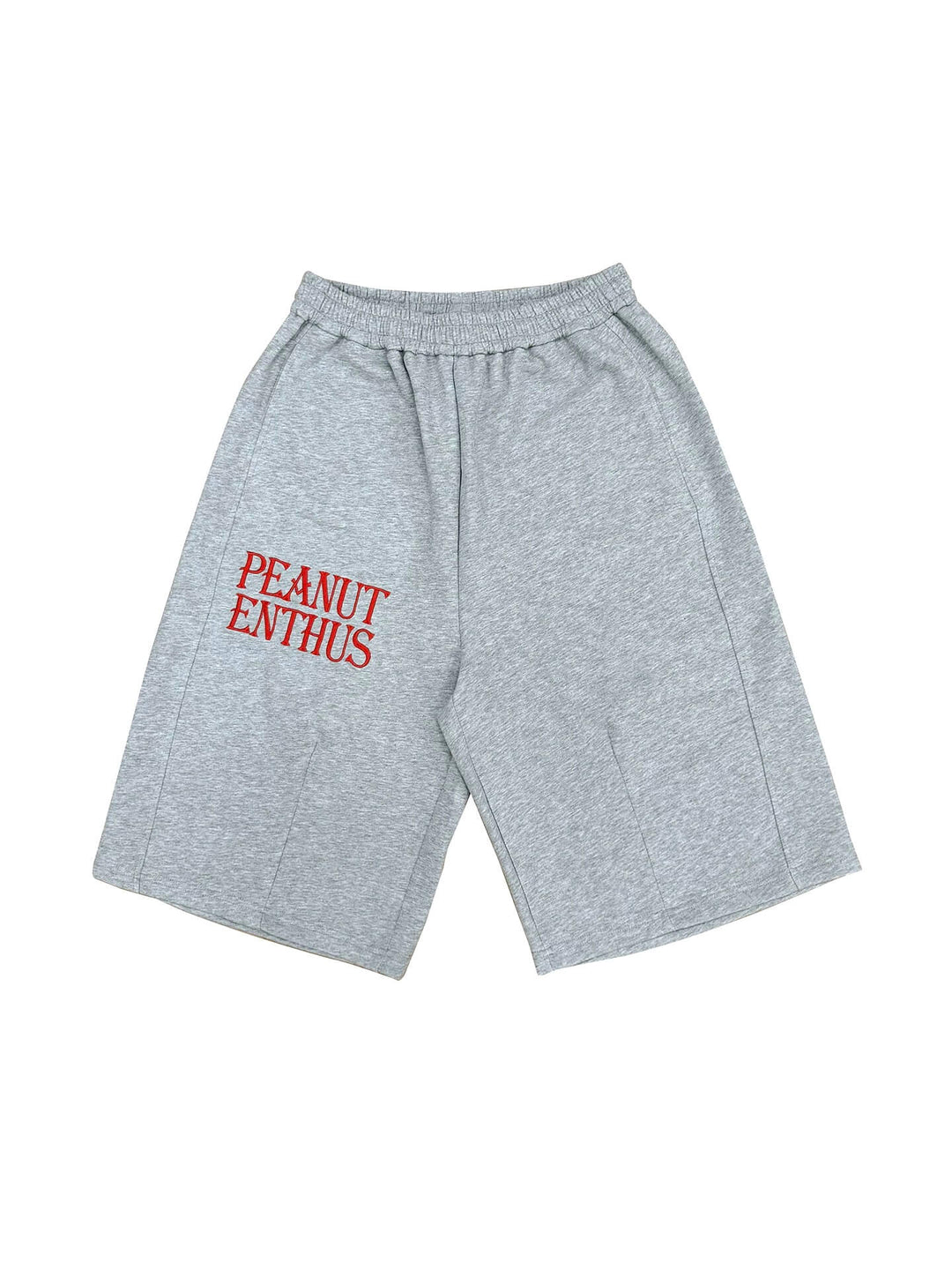 EVETS Slogan Embroidered Baggy Sweat Shorts