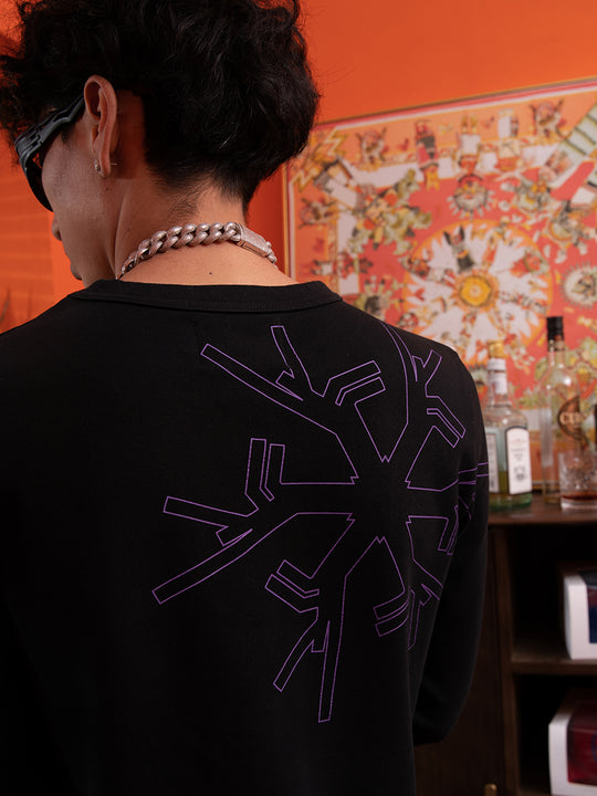 TGFCLUB x SNOWMAKER Logo Printed Long Sleeve Tee | Face 3 Face