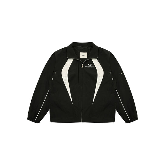 Labt Contrast Stitch Nylon Track Jacket | Face 3 Face