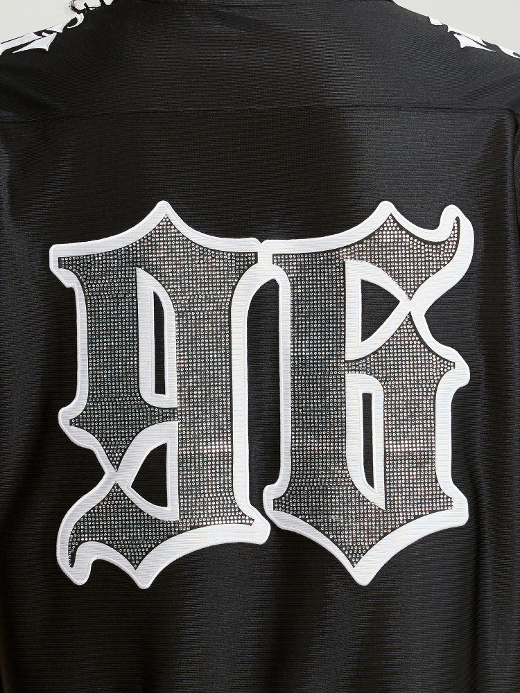 Small Town Kid Rhinestone Embroidered Hockey Jersey | Face 3 Face