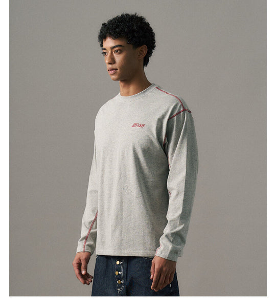 S45 Reverse Stitch Small Logo Long Sleeve Tee | Face 3 Face