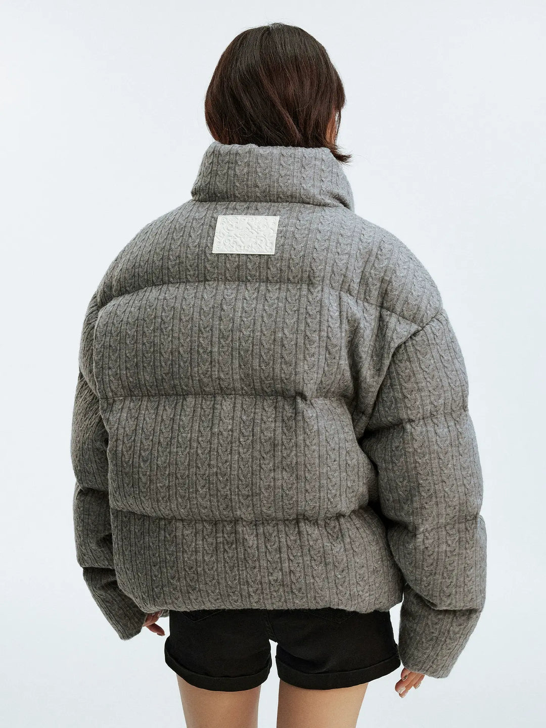 MEDM Cable Knit Down Jacket | Face 3 Face