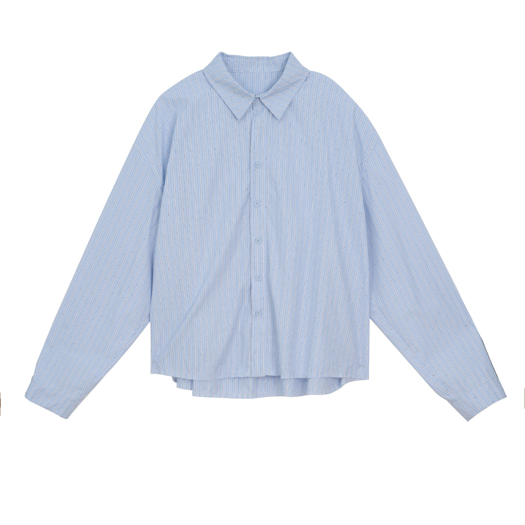 JHYQ Hot Diamond Striped Long Sleeved Shirt