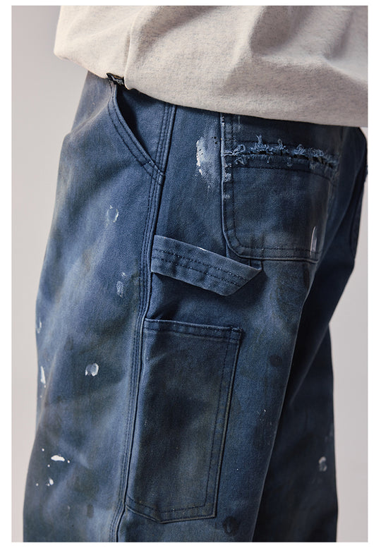 Remedy Washed Splash Ink Work Painter Pants | Face 3 Face