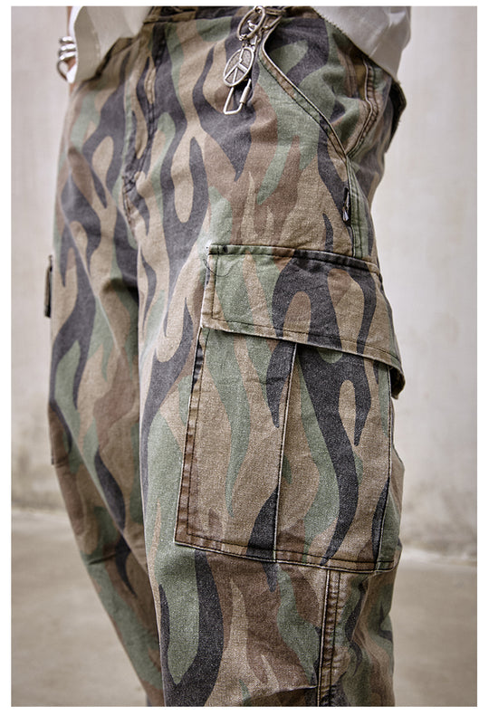 Remedy Flame Camouflage Work Cargo Pants | Face 3 Face