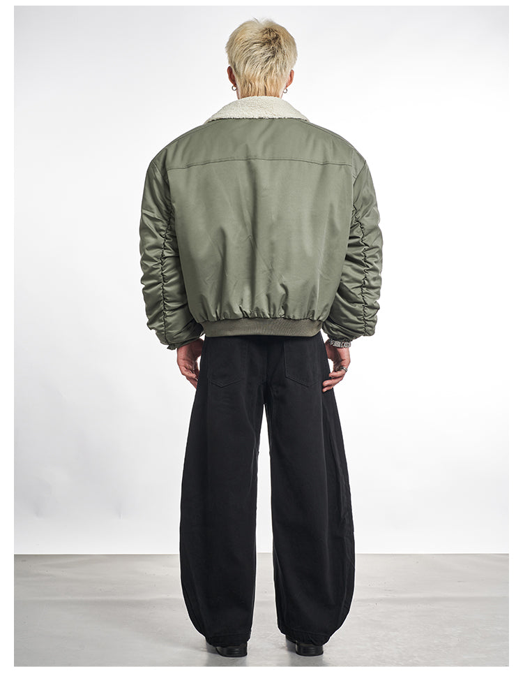 F3F Select Fur Collar MA-1 Bomber Flight Jacket | Face 3 Face