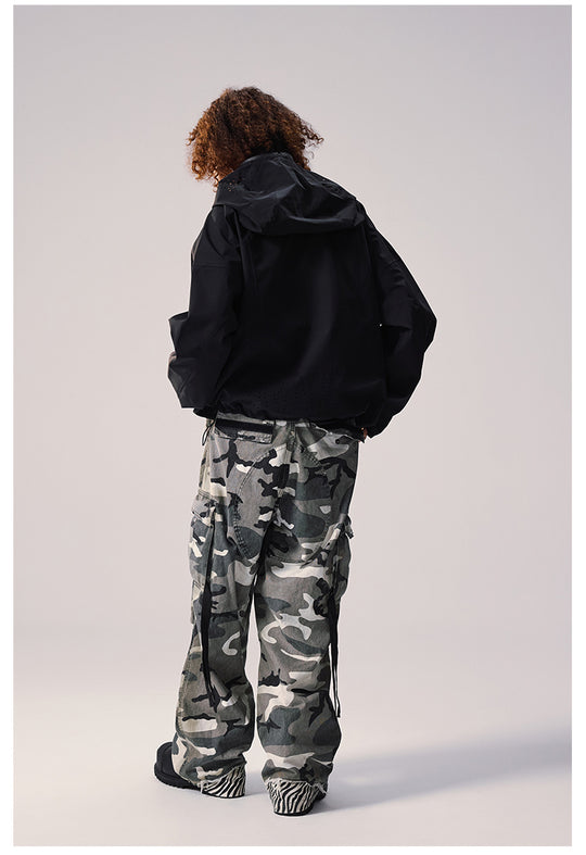 Remedy Devil Horn Hooded Windbreaker Jacket | Face 3 Face