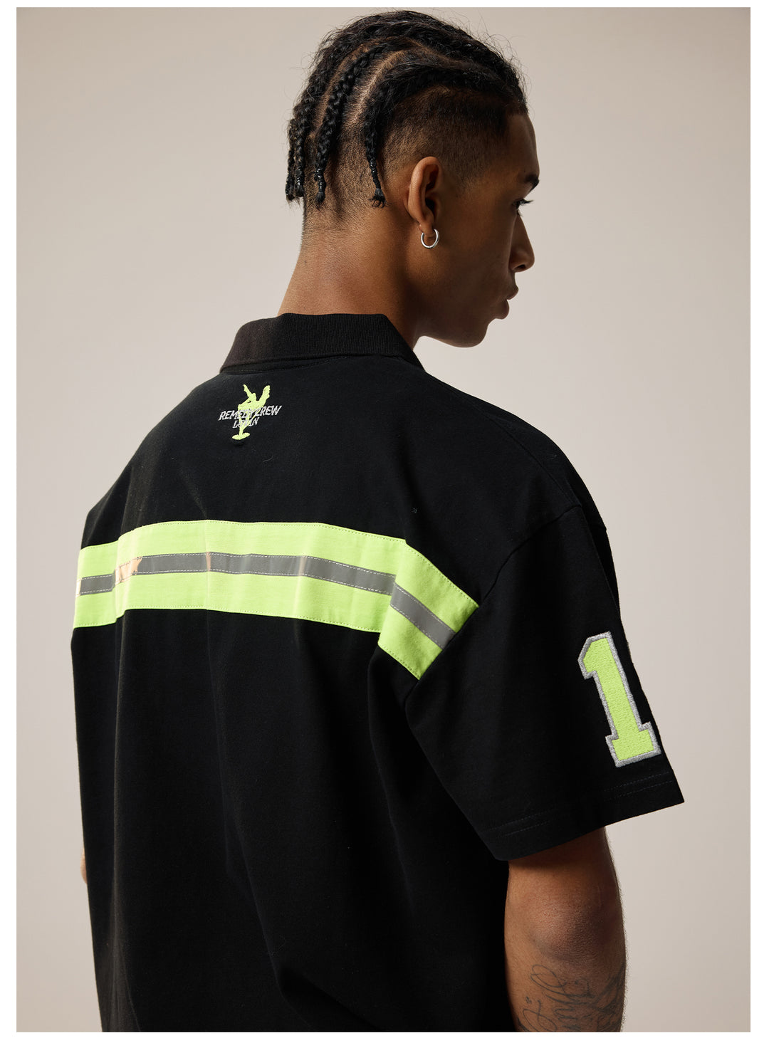 Remedy Cocktail Glass Girl Embroidery Polo Shirt | Face 3 Face