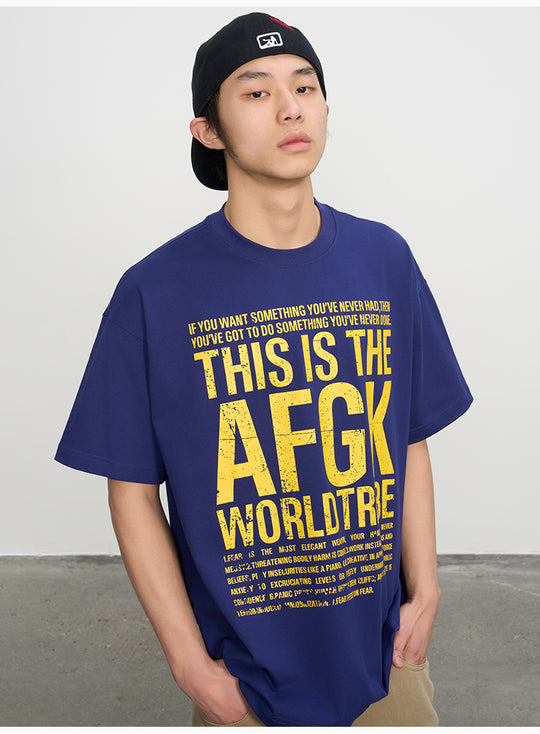 AFGK Vintage Logo Print Tee | Face 3 Face