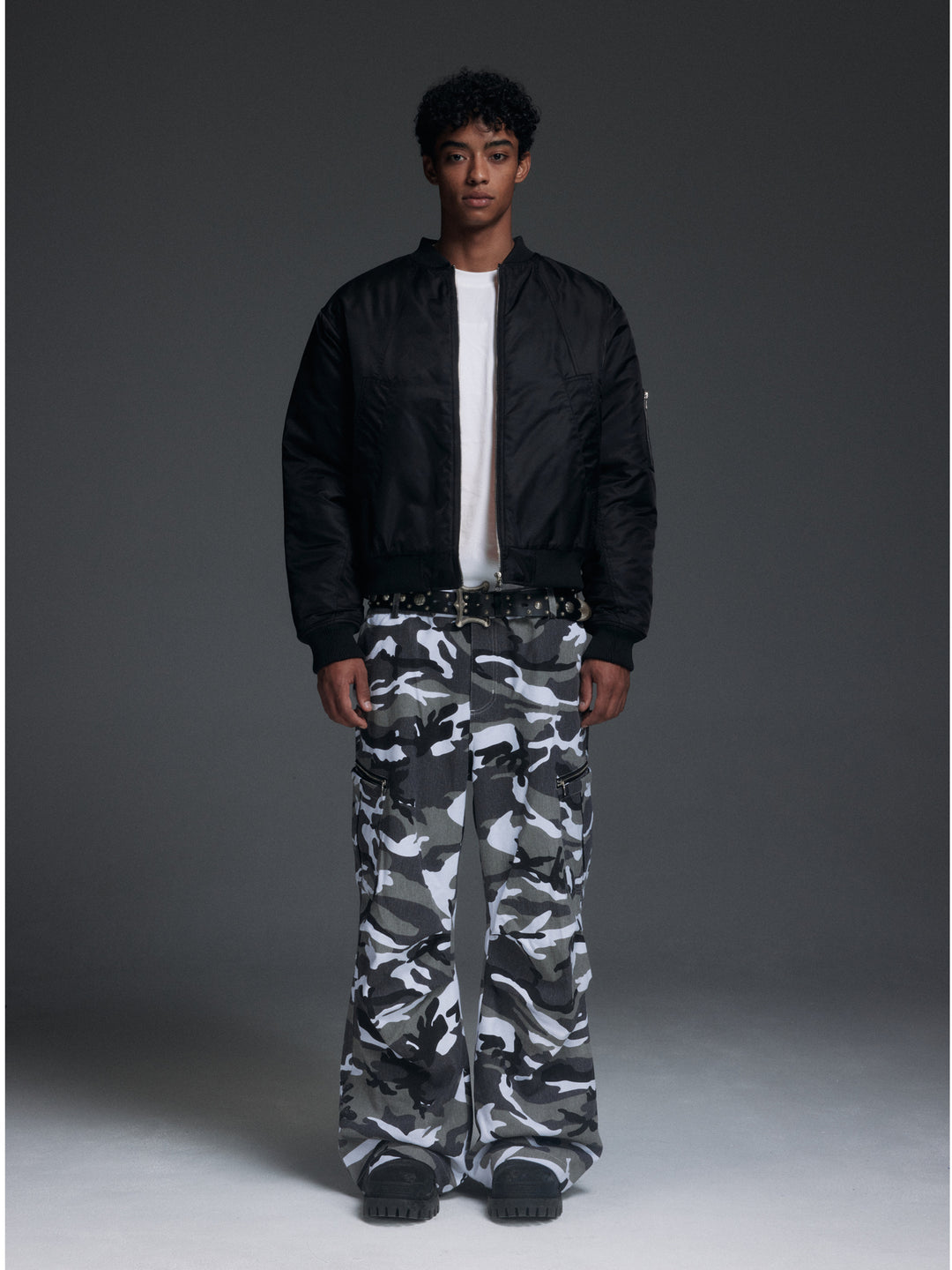 NOVACAM Snow Camouflage Baggy Work Cargo Pants | Face 3 Face