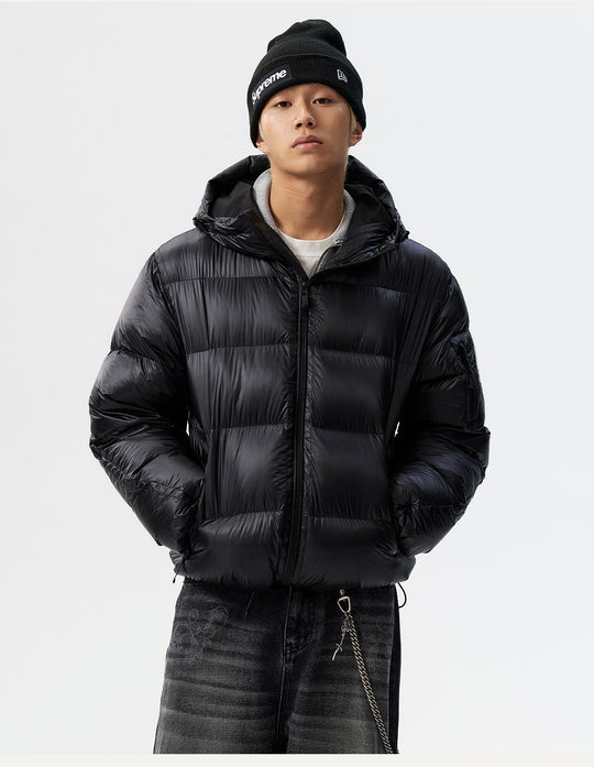 MEDM Hooded Sheer Down Jacket | Face 3 Face