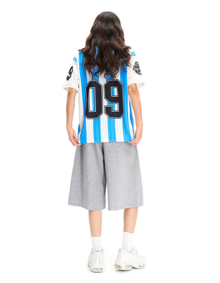 F3F Select Contrast Stripe Short Sleeve Polo Soccer Jersey | Face 3 Face
