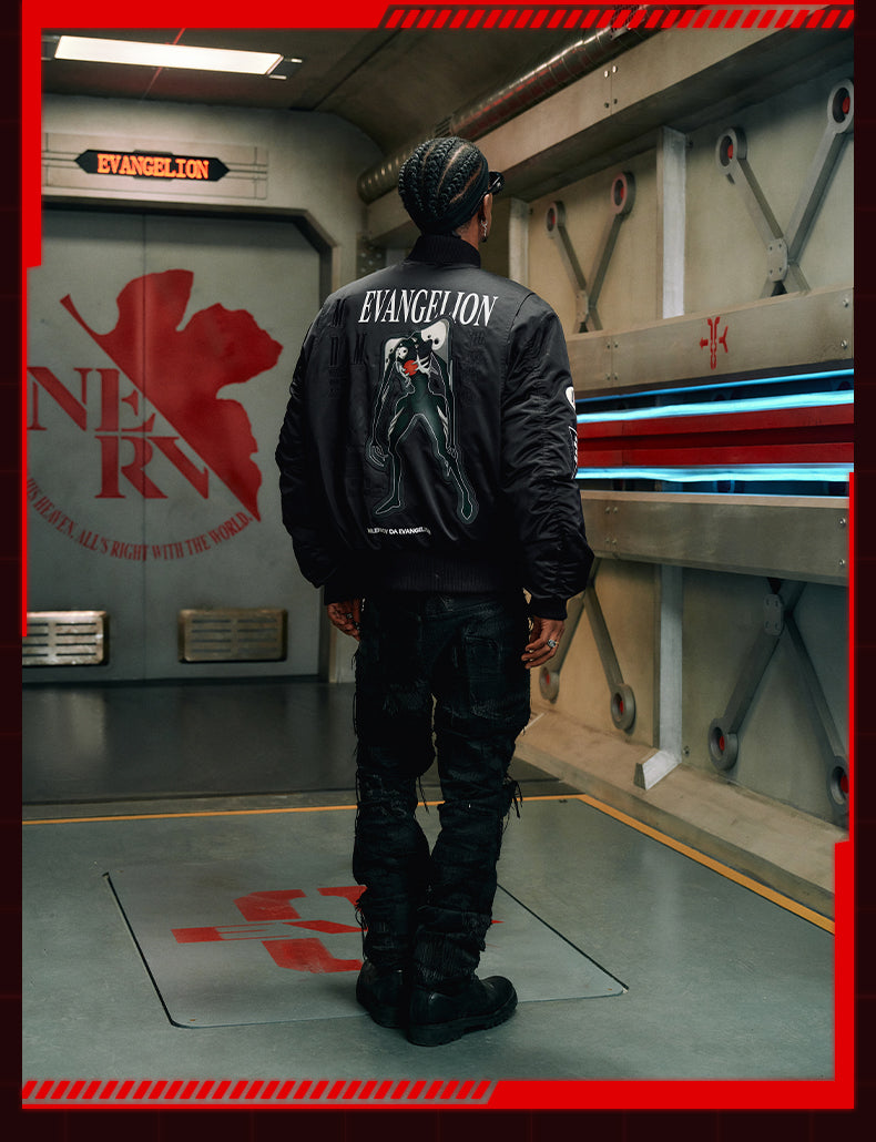 MEDM x EVA Fourth Angel Sachiel MA-1 Bomber Down Jacket | Face 3 Face