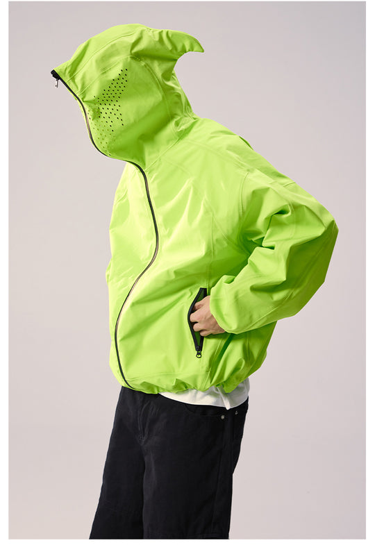 Remedy Devil Horn Hooded Windbreaker Jacket | Face 3 Face