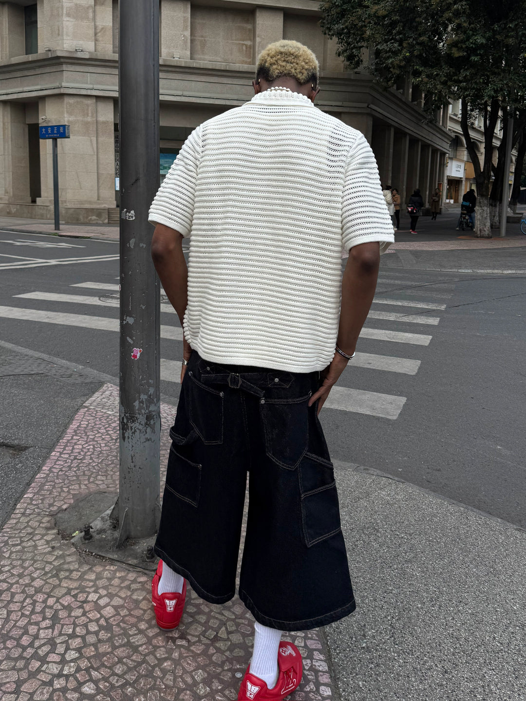 STEEPC Jacquard Short Sleeve Knit Shirt | Face 3 Face