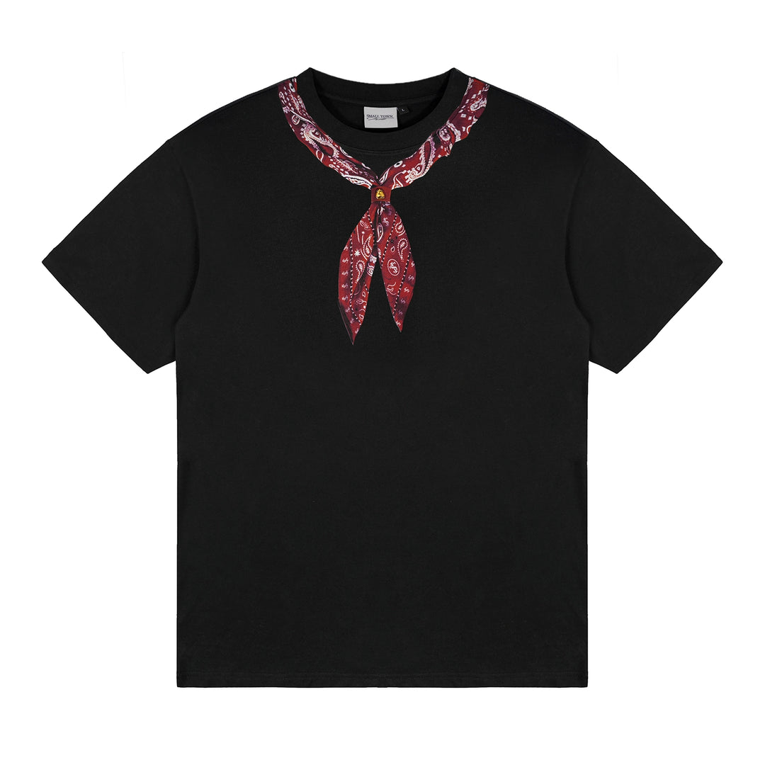 Small Town Kid Paisley Neck Scarf Print Tee | Face 3 Face