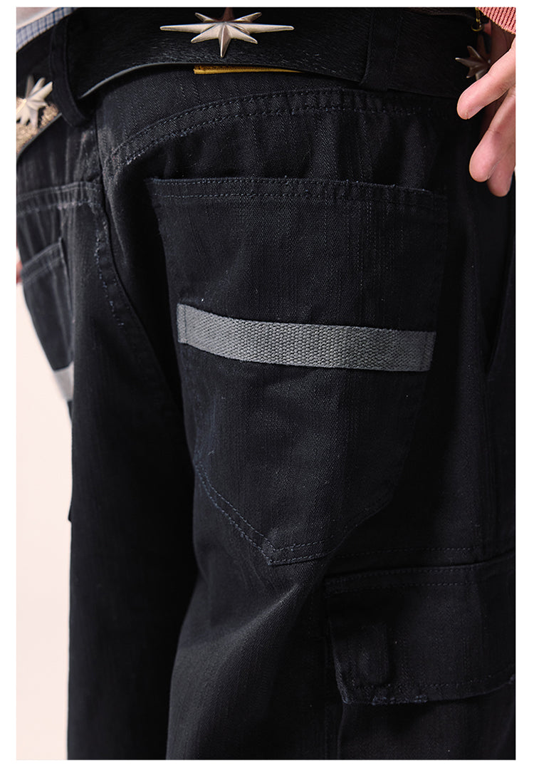 Remedy Distressed Hem Baggy Work Cargo Pants | Face 3 Face
