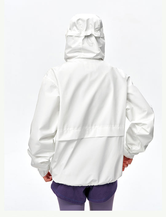 MEDM Basic Logo Embroidered Hardshell Jacket | Face 3 Face