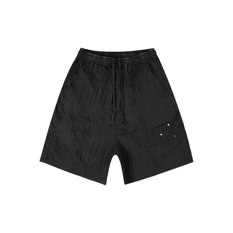 Labt Distressed Wash Drawstring Shorts | Face 3 Face