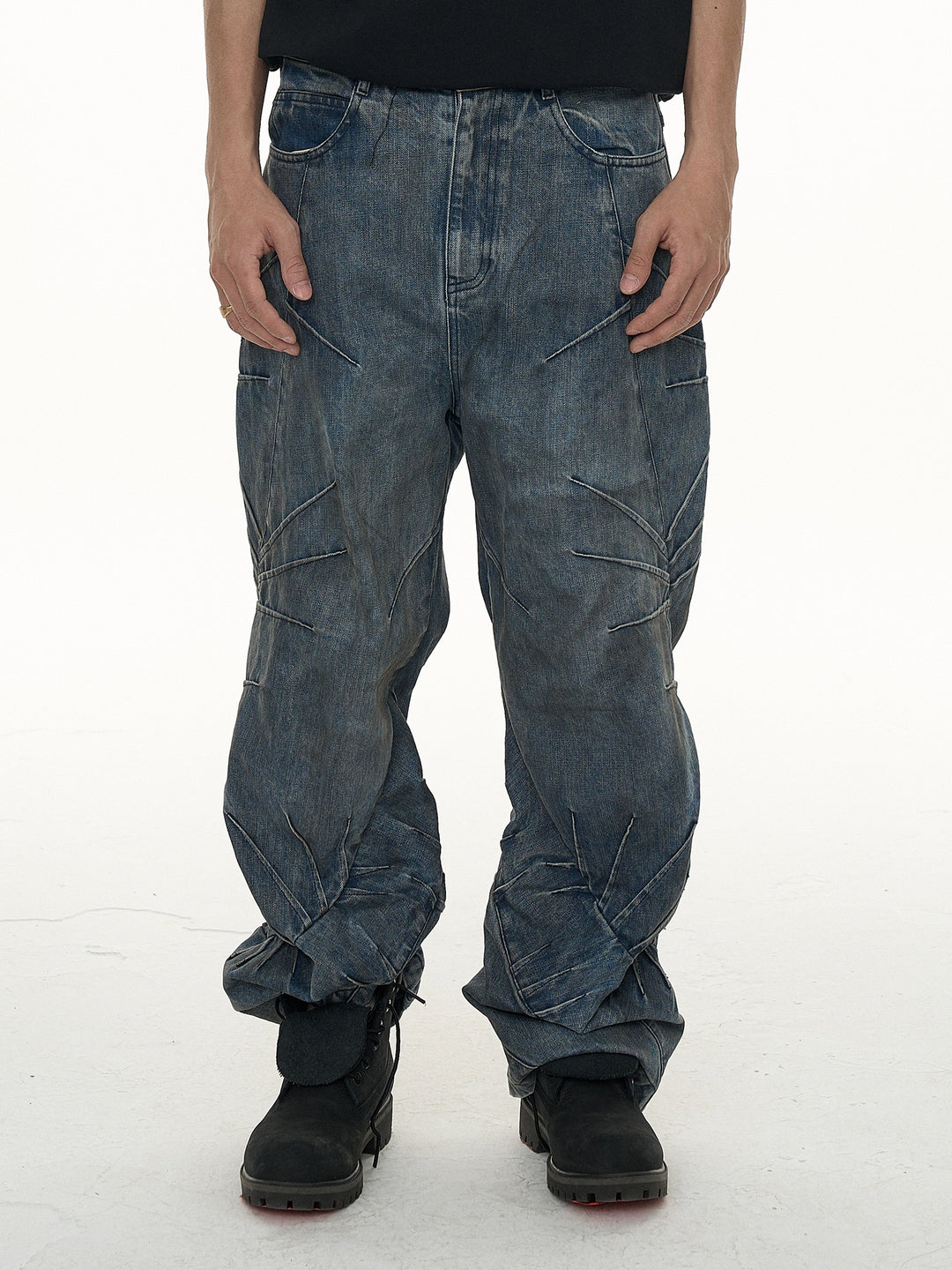 EVILKNIGHT(EK) Thorn Machete Vintage Washed Craft Jeans | Face 3 Face