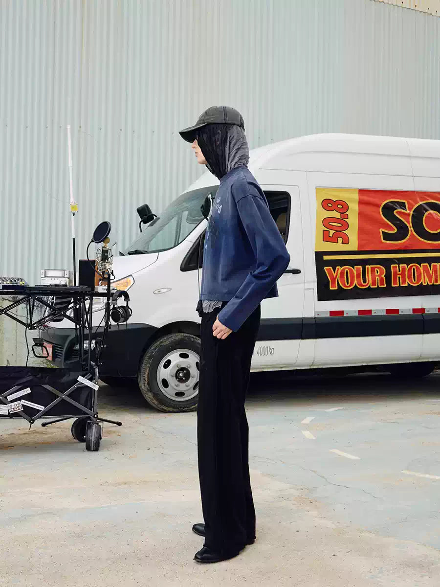 SOD Co. Raven Print Distressed Cropped Long Sleeve Tee | Face 3 Face