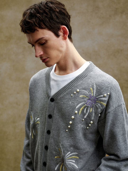 YADcrew Pearl Fireworks Knit Cardigan | Face 3 Face