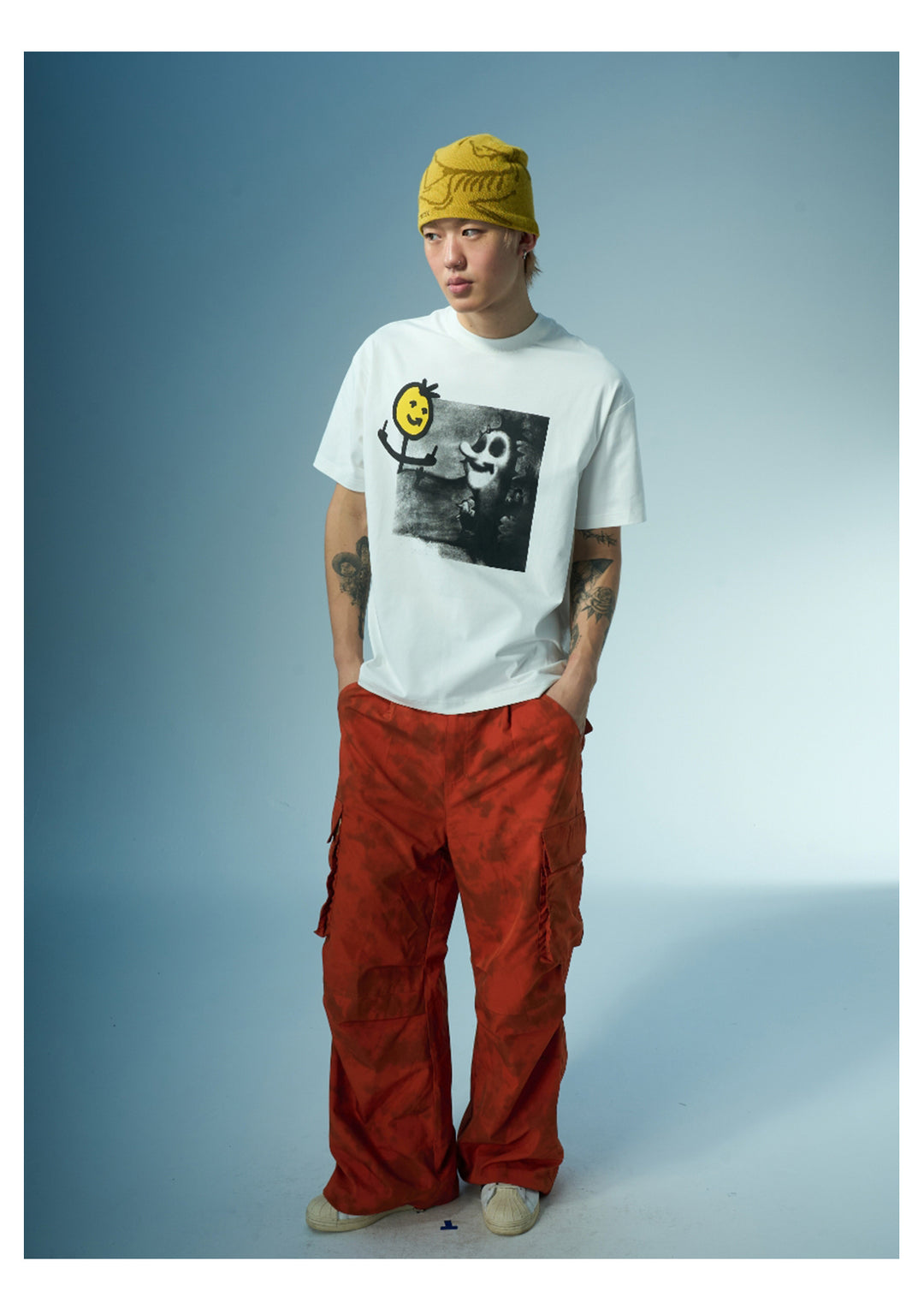 EVILKNIGHT(EK) Illustration Print Tee | Face 3 Face