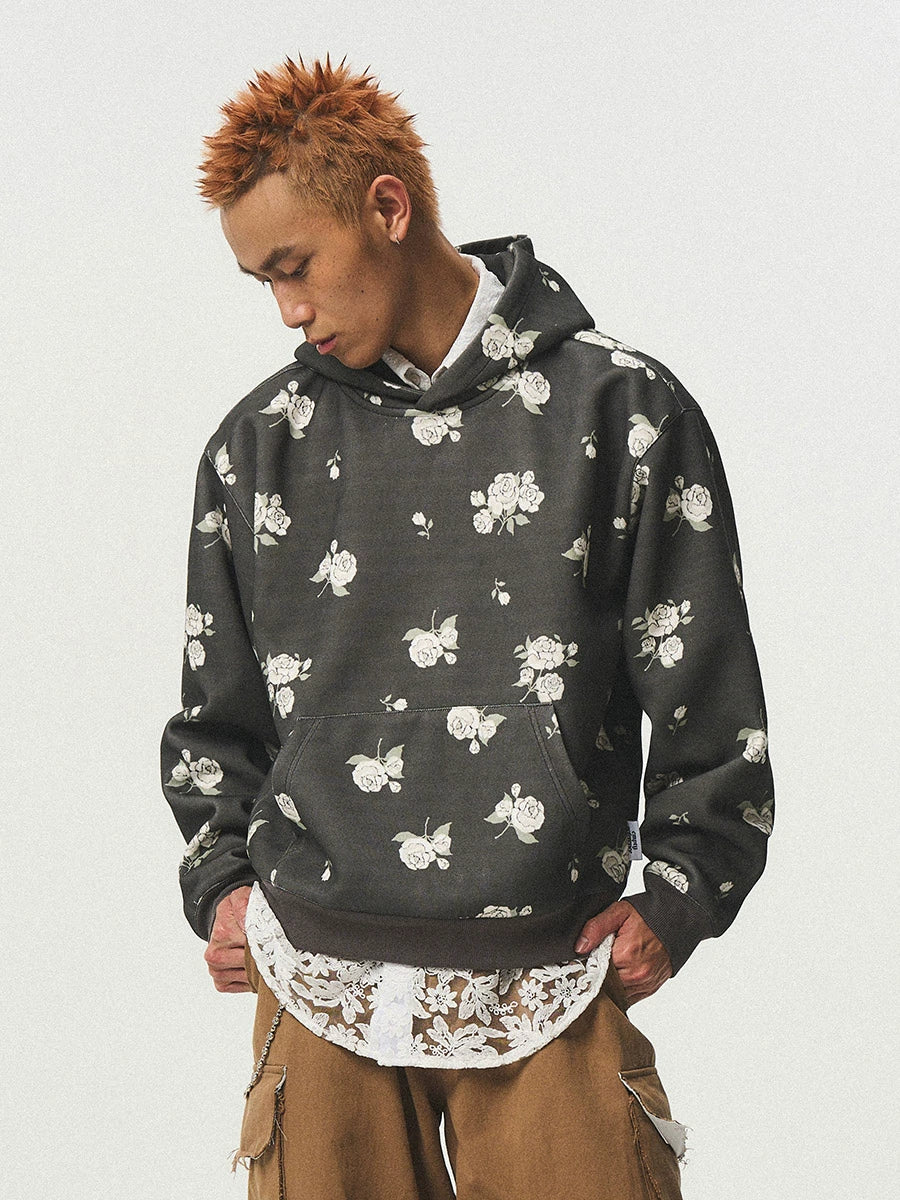 EMPTY REFERENCE Rose Flower Hoodie | Face 3 Face