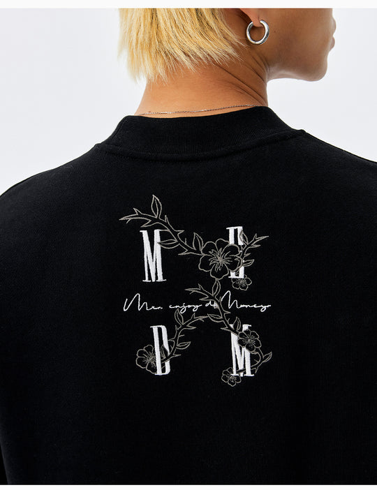 MEDM Floral Logo Embroidered Sweatshirt | Face 3 Face