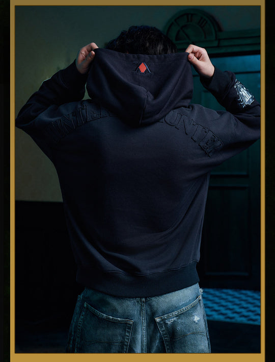 MEDM × HUNTER×HUNTER Hunter License Graphic Patch Hoodie | Face 3 Face