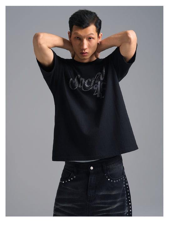 S45 Rhinestone Logo Tee | Face 3 Face