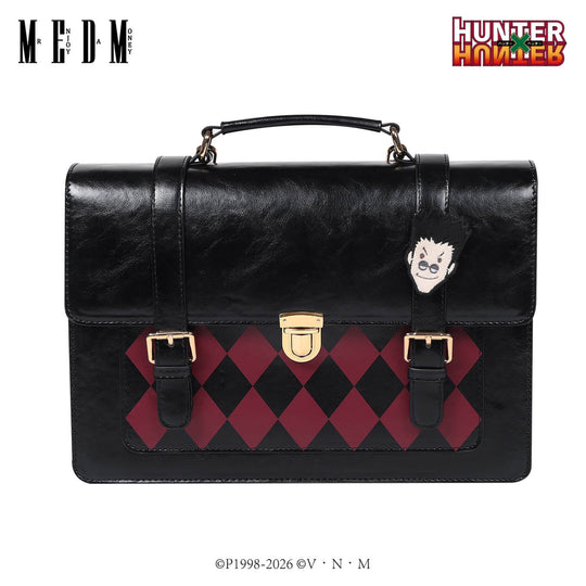 MEDM × HUNTER×HUNTER Leorio Checkered Briefcase | Face 3 Face