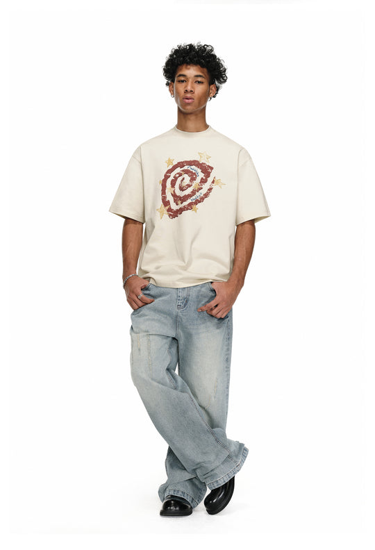 ANTIDOTE Psychedelic Star Swirl Printed Tee | Face 3 Face