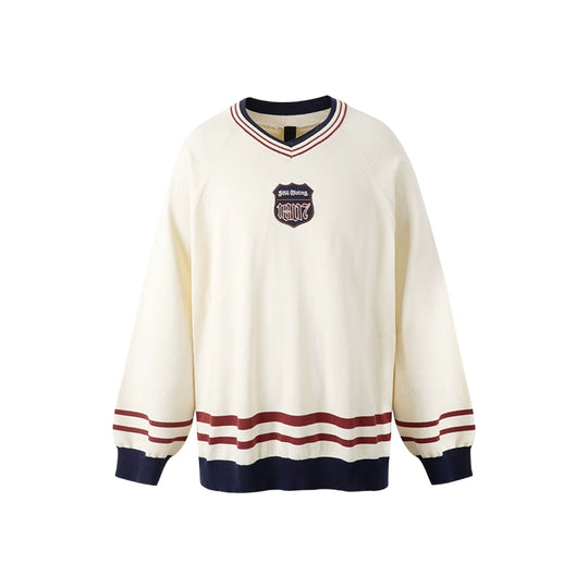 1807 Embroidered Chapter Hockey Knit Sweater  | Face 3 Face