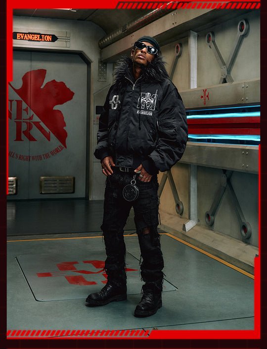 MEDM x EVA Unit-00 Famous Scene Bomber Down Jacket | Face 3 Face