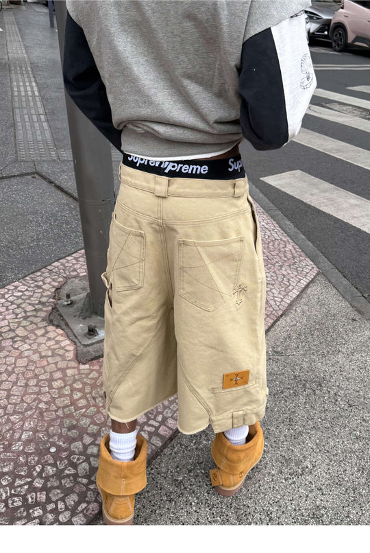 STEEPC Double Knee Carpenter Baggy Shorts | Face 3 Face