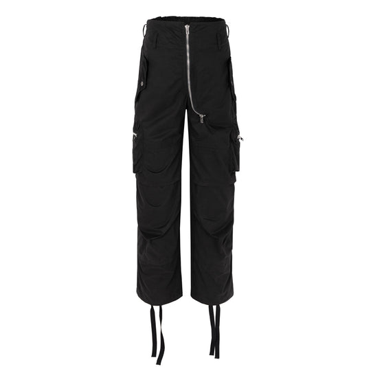 F3F Select Design Zipper Multi Pocket Pleated Work Cargo Pants