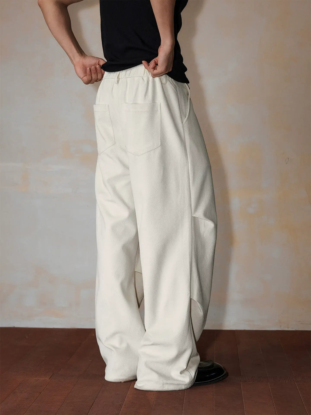 MEDM Drape Tuck Work Baggy Pants | Face 3 Face