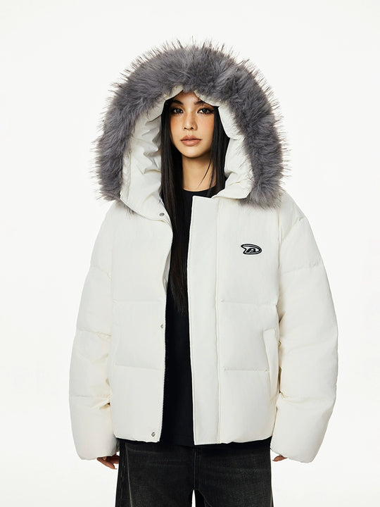 Achock Fur Hooded Down Jacket | Face 3 Face
