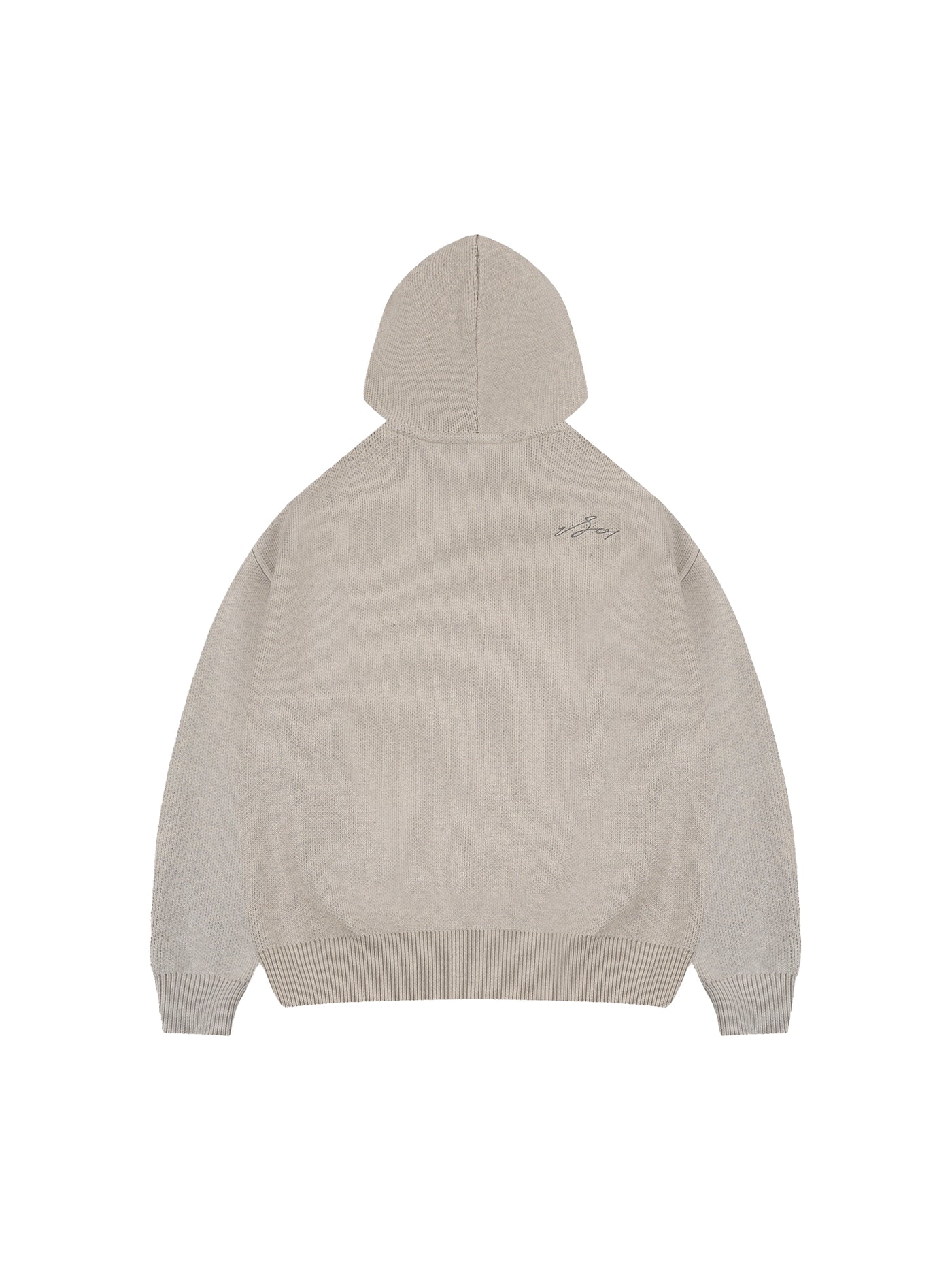 1807 Round Font Knit Hoodie | Face 3 Face