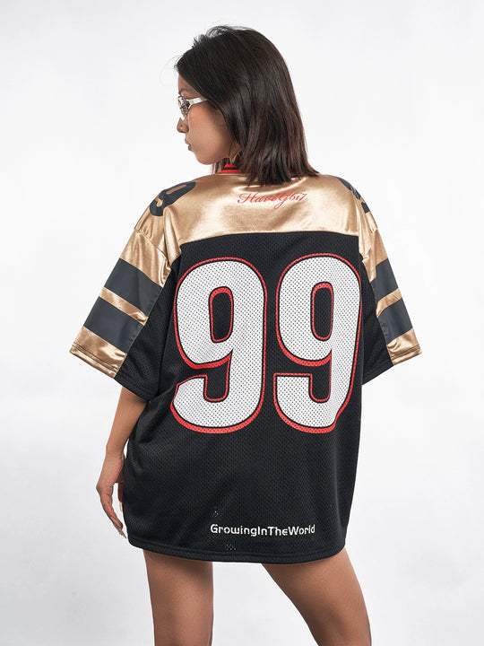 F3F Select Black and Gold 99 Mesh Hockey Jersey | Face 3 Face