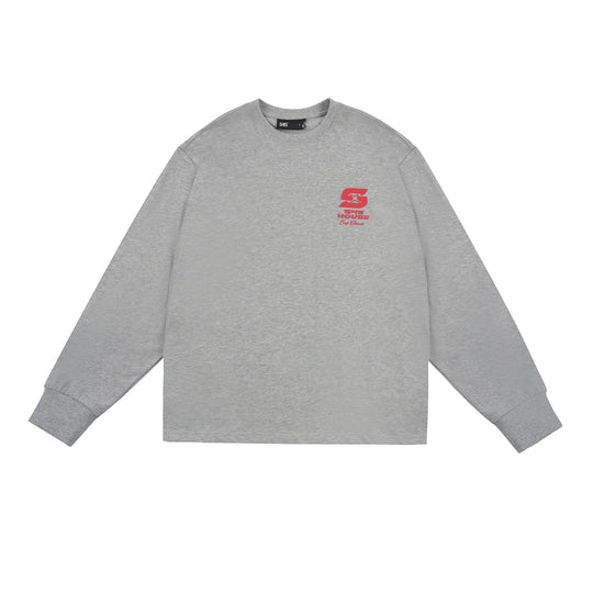 S45 S-Label Basic Logo Printed Long-Sleeve Tee | Face 3 Face