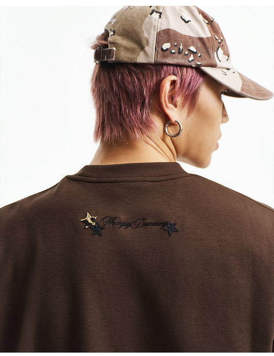 MEDM Small Leopard Logo Patch Long Sleeve Tee | Face 3 Face
