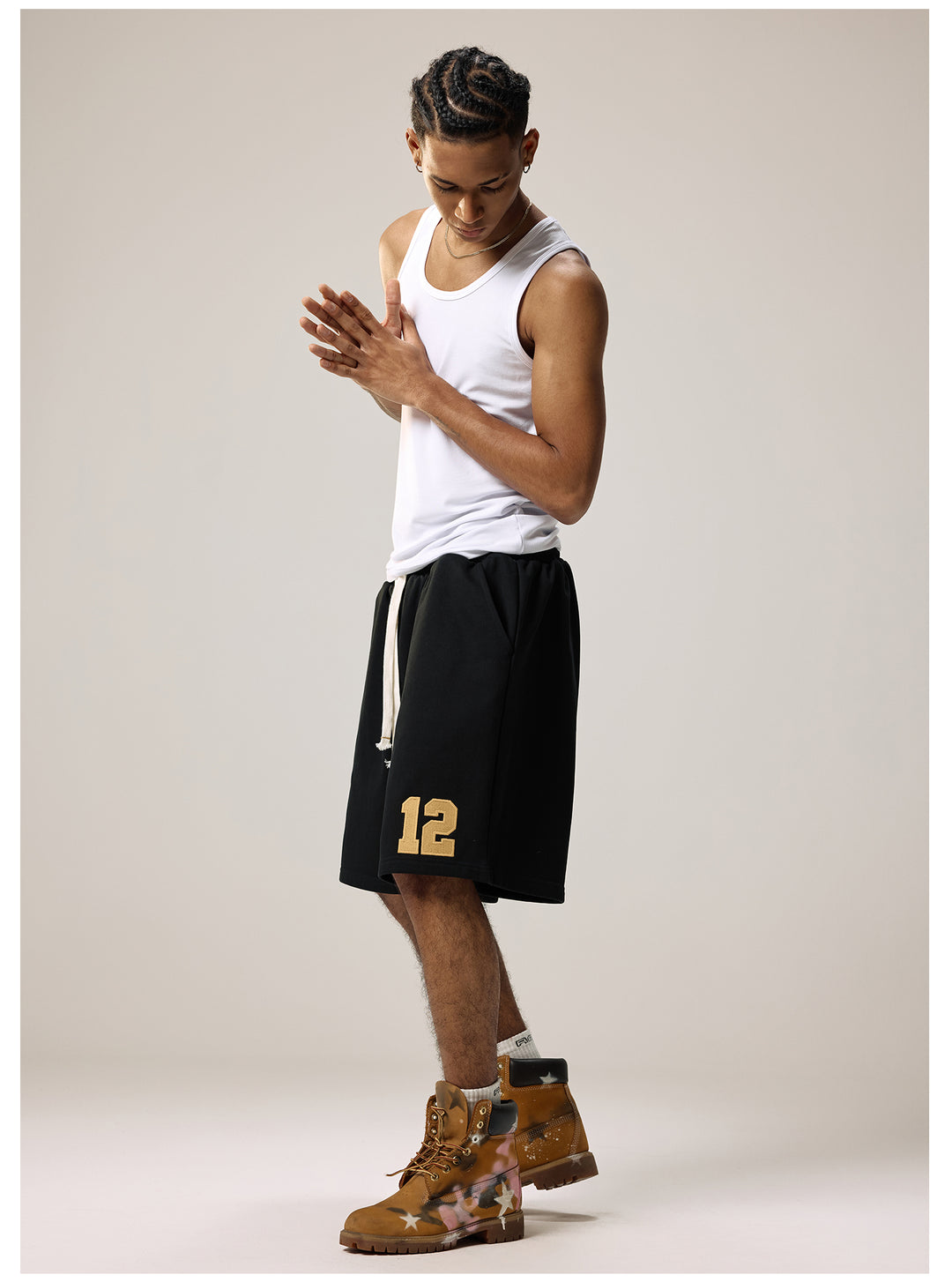 Remedy Embroidered Cocktail Girl Sweat Shorts | Face 3 Face