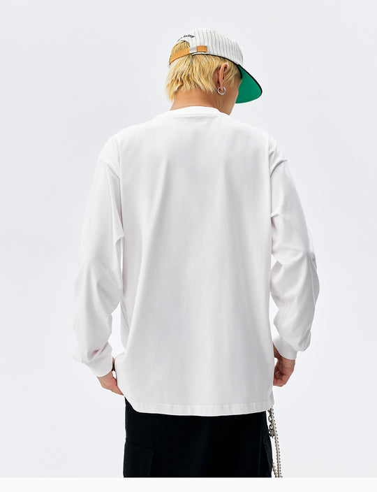 MEDM Pearl Patch Logo Long Sleeve Tee | Face 3 Face